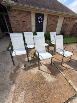Outdoor Mesh Chairs For Meals and Drink, Stackable Chairs, Breathable, Quick-Drying
