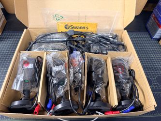 11 Swann Security Cameras + 6 Cables - DVR Ready