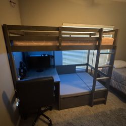 Twin XL Loft Bed With Nook