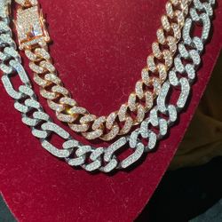 Red 18 inch rose and white 20 inch two-piece lab ice