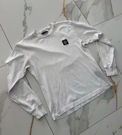 Stone Island Long Sleeve T-Shirt White Size Small