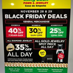 Black Friday November 28 