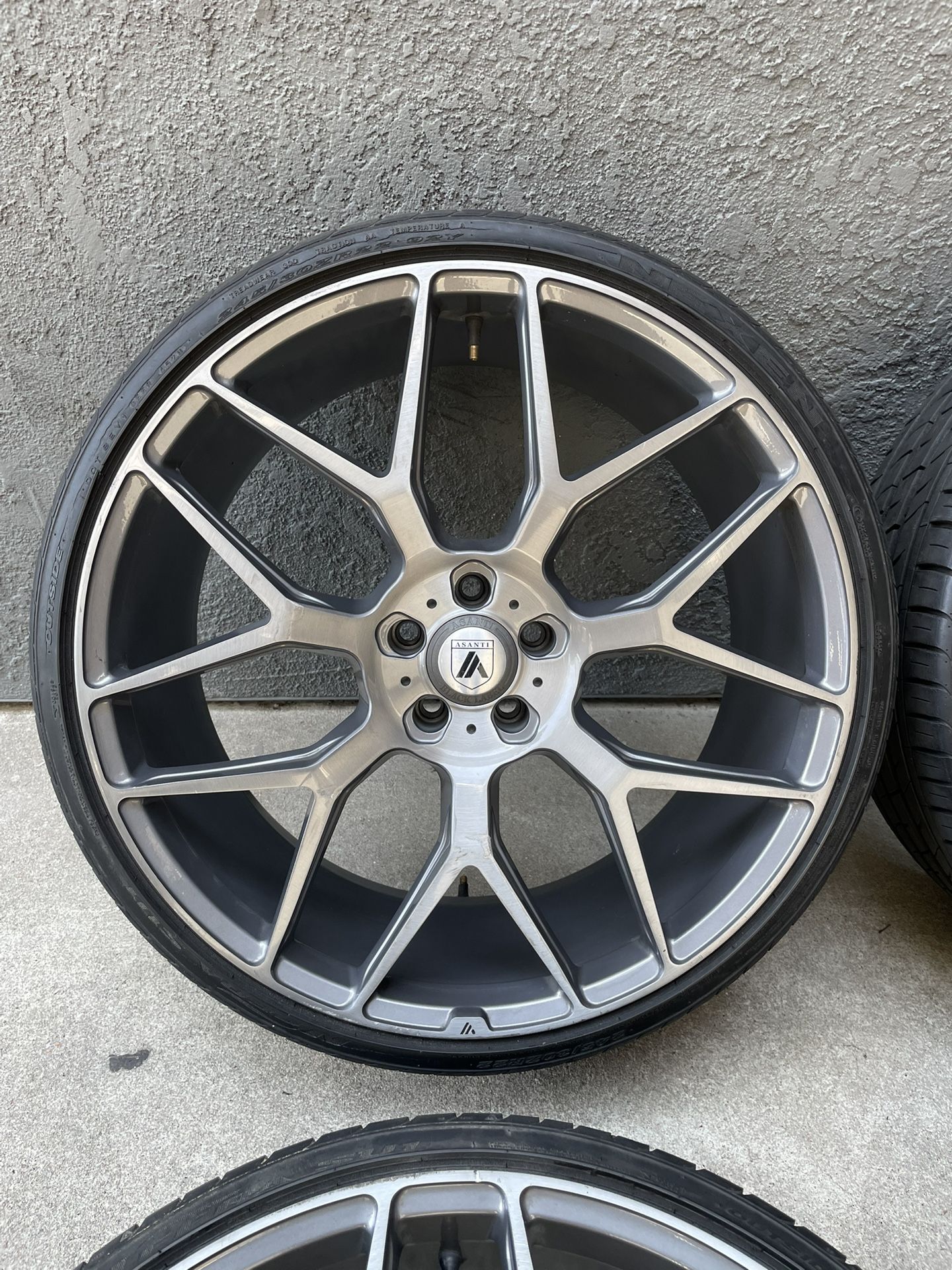 22 Inch Asanti Black Label Dynasty Rims Wheels 5x112 