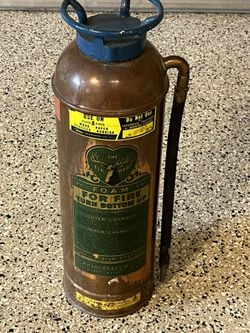 Copper Fire Extinguisher 1940