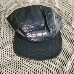 Supreme SS18 Coated Linen Camp Cap