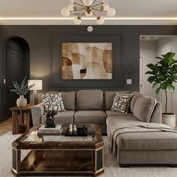 Free delivery Gray/Grey Sectional couch  same day delivery