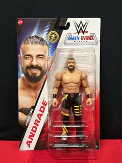 🤼‍♂️WWE Andrade Action Figure, Main Event Series #155 6-inch Collectible Superstar with Articulation