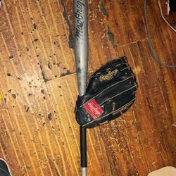 Rawlings Renegade Glove With Mac Gregor 32” 26oz Bat