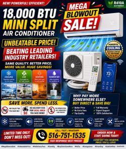 Mega sale - 18000BTU Air Conditioner