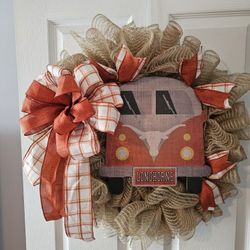 Texas Longhorns Wreath