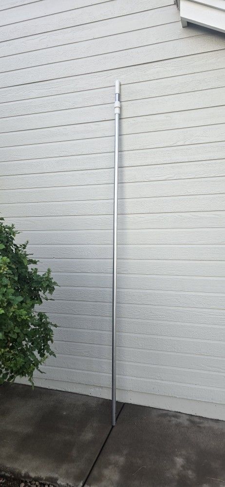16 ft Aluminum Telescopic Pool Pole with Wire Brush