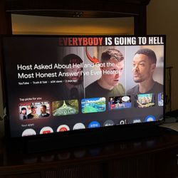 50in Vizio TV With Sony Sound Bar And Woofer