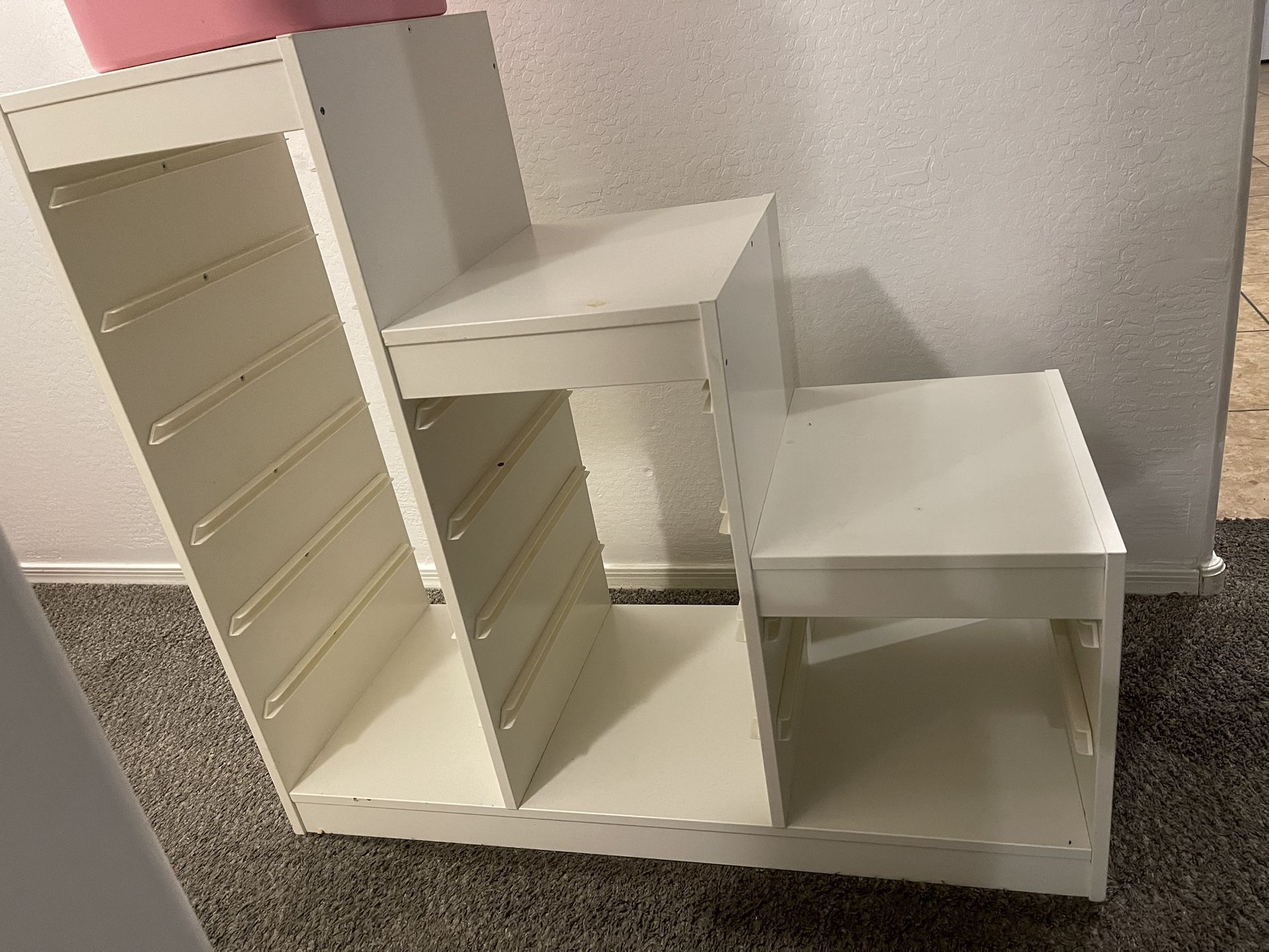 IKEA White Kids Shelf W/ Totes