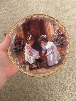 Decorative Collector Plate with Children Scene