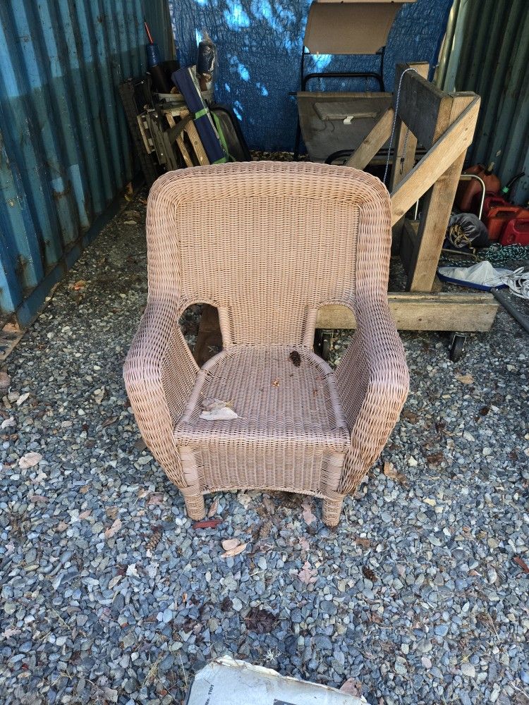 Plastic Wicker Chair