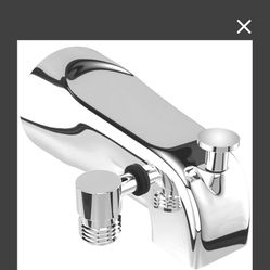Tub Spout With Diverter & Integrated Shower Hose Connection, Chrome Finish, Fits Threaded 1/2" Or 3/4" IPS, Bathtub Faucet For Convenient Shower Acces