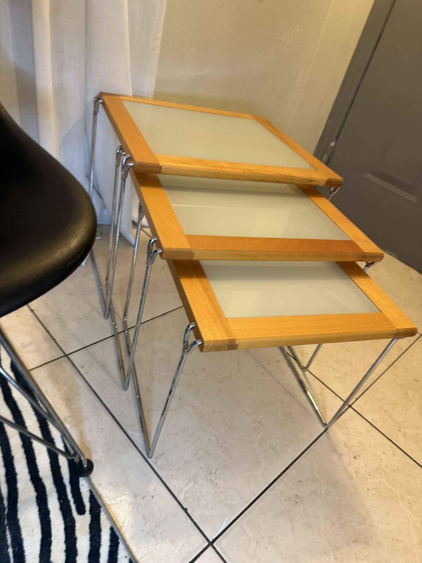 Vintage Set Of Danish Nesting Tables