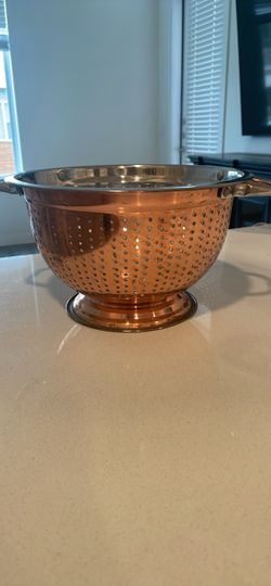 Copper-Finish Stainless Steel Colander