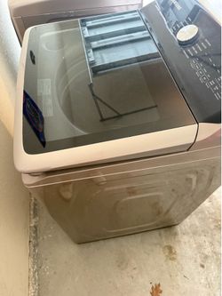Samsung champagne, color, washer, and dryer