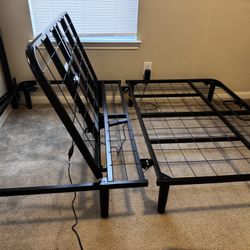 Full size Adjustable Bed Frame And Mattress 