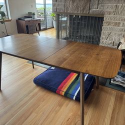 Mid century modern walnut table