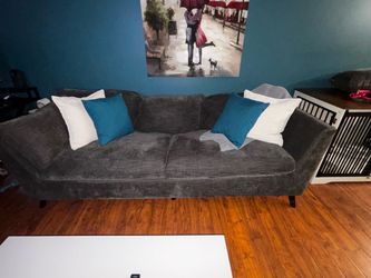 Grey Fabric Couch/sofa bed