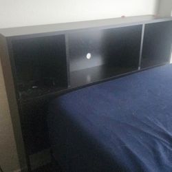 Twin Size Headboard With Shelves