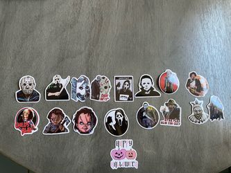 Horror Movie Character Sticker Pack