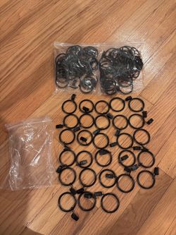 3 Packs of 28 Curtain Holder Rings