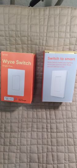 Wyze Smart 15 Amp Programmable Touch and Push Button Light Switch, White (1-Pack)