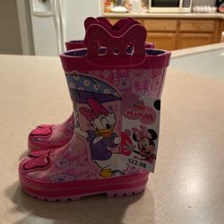 Mickey Mouse Rain Long Shoes Size 7 to 8