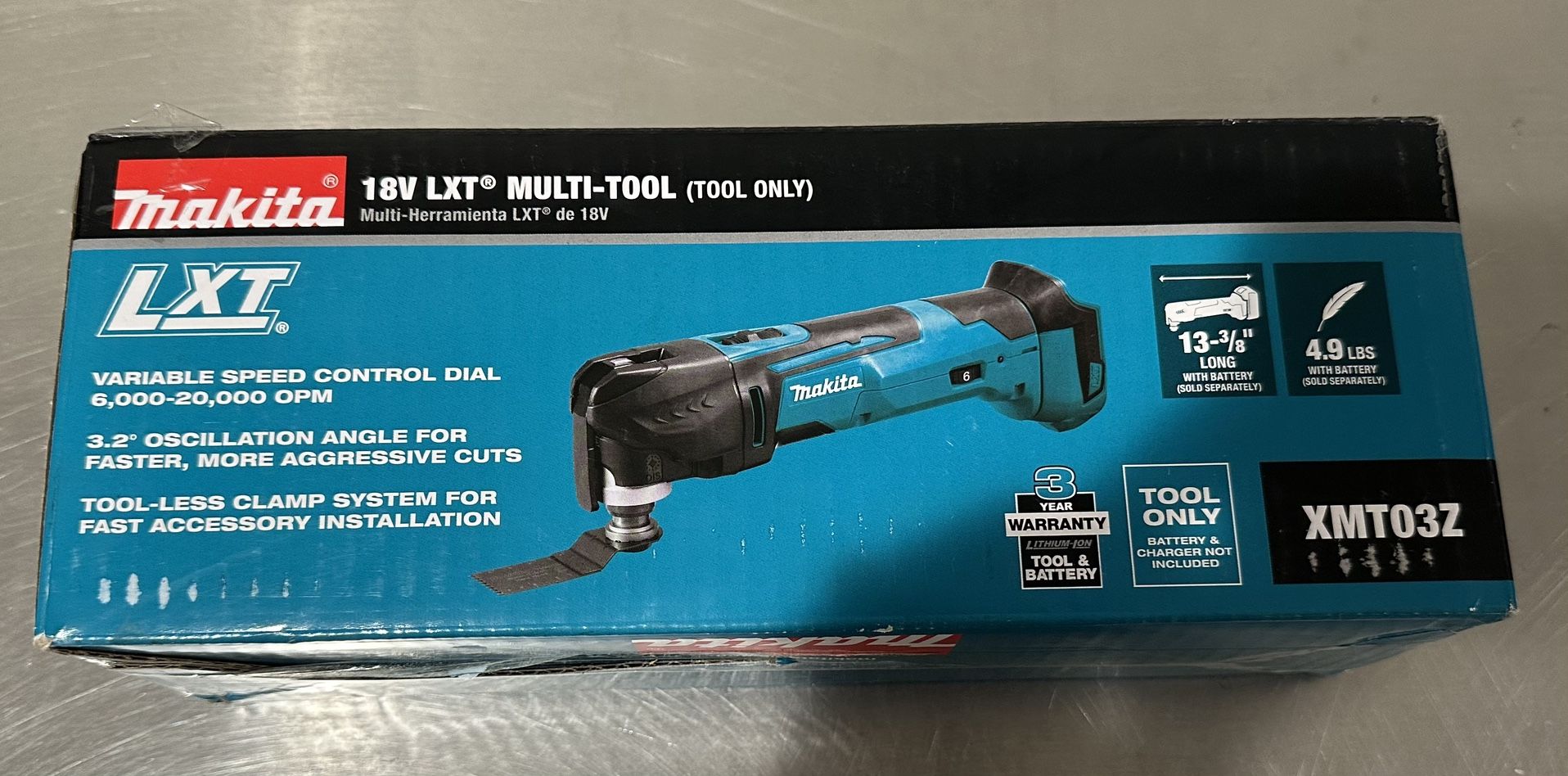 Makita 18V LXT Lithium-Ion Cordless Variable Speed Oscillating Multi-Tool (Tool-Only