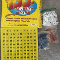 Learning Resources Hundred Number Board, Plastic, Ages 5+