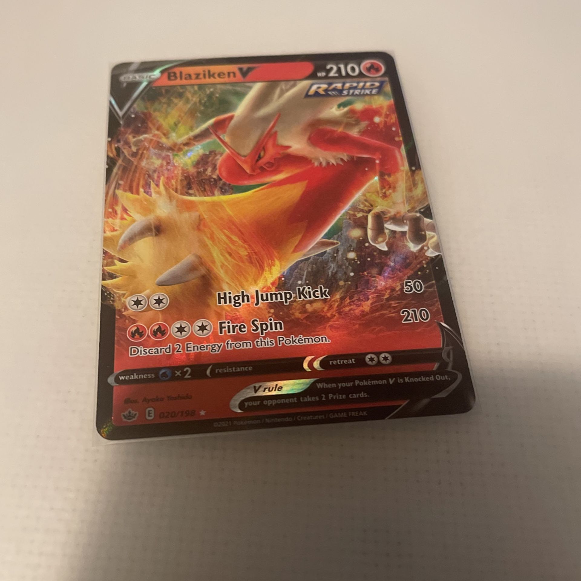 Pokémon Blaziken V 20/198