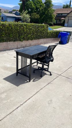 Desk and chair