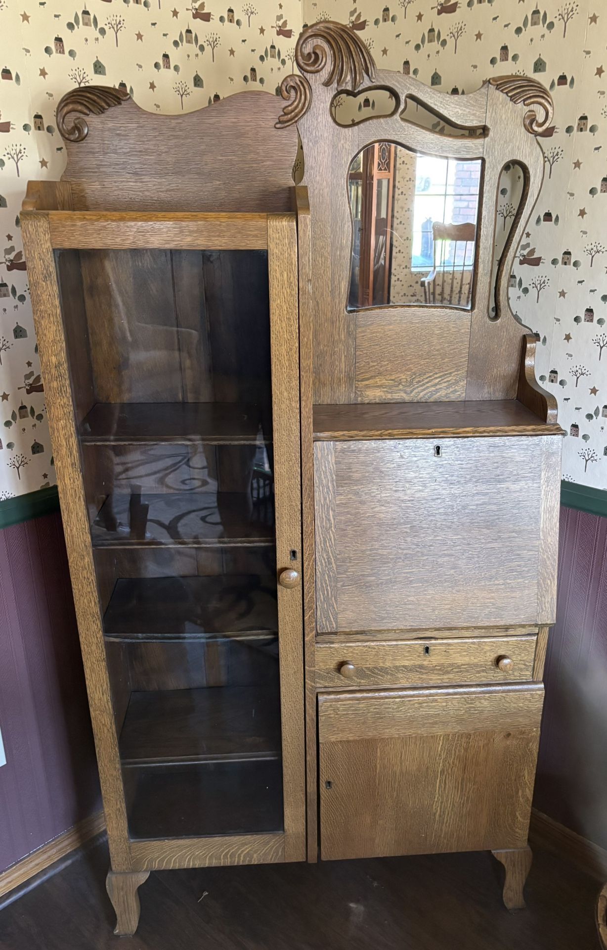 Antique Hutch Or Display