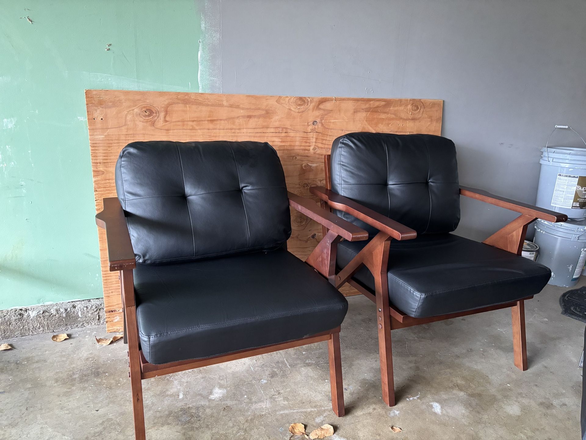 Two Mid Century Modern Arm Chairs