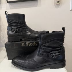 Lounge by Mark Nason U Rock Leather Boots(9.5)