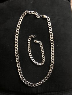 Silvadore matching Chain & Bracelet set