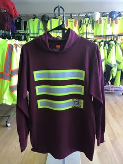 High Visibility Hooded Long Sleeve