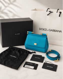 Dolce & Gabbana Sicily Azzurro Blue Bag | Pristine | Full Set