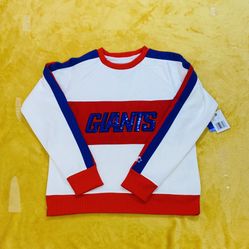Starter Ny Giants Sweater Sweatshirt Fleece Jacket 