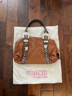 Leather purse- charm luck
