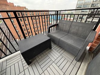 Patio Loveseat and Table Set