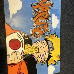 Naruto Canvas Acrylic Paint , Comic Strips 