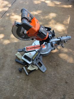 Ridgi 18v 7 1/4 Miter Saw New Only Tool $300 Price FIRM// Nueva Solo Herramienta PRECIO FIRME $300