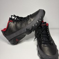Men Nike Air Jordan 9 Retro Low Golf ‘Charcoal Black/Red FJ5934-002 Size 11 NWOB