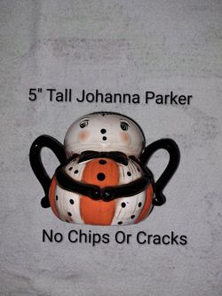New Unused Johanna Parker Halloween Spider Pumpkin Peeps Ceramic Mug