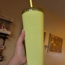 Starbucks Venti Tumbler Pastel Yellow 