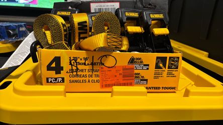 DeWalt Ratchet Straps 1.25”x16”